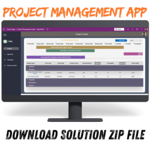 project management app in powerapps