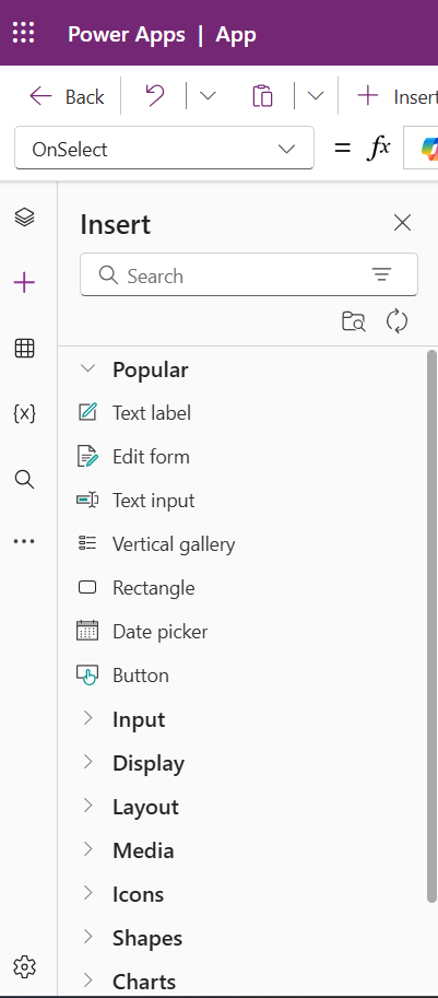 PowerApps Interface Walkthrough 1